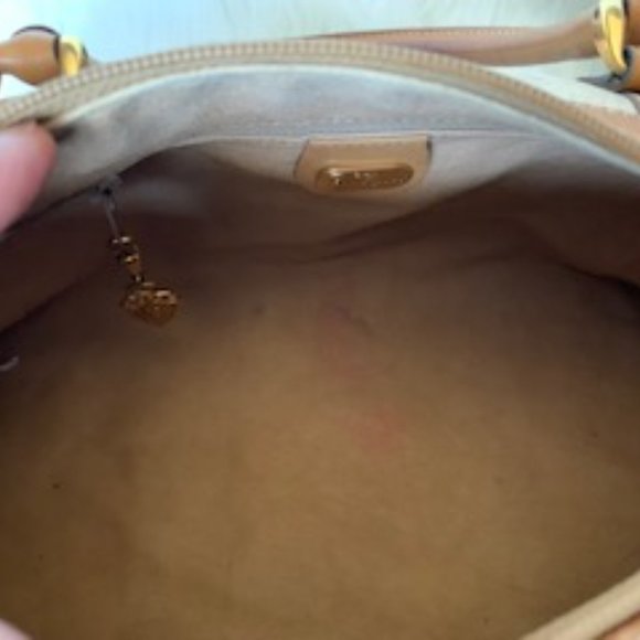Gucci Vintage Cream and Tan Boston Bag - Picture 5 of 7